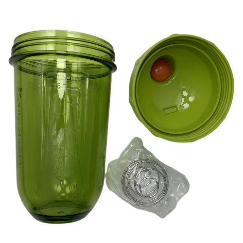 Bouteille mélangeuse portative New Life 500 ml vert fruits