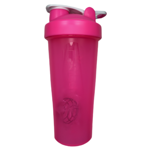 Bouteille mélangeuse portative New Life, rose 600 ml