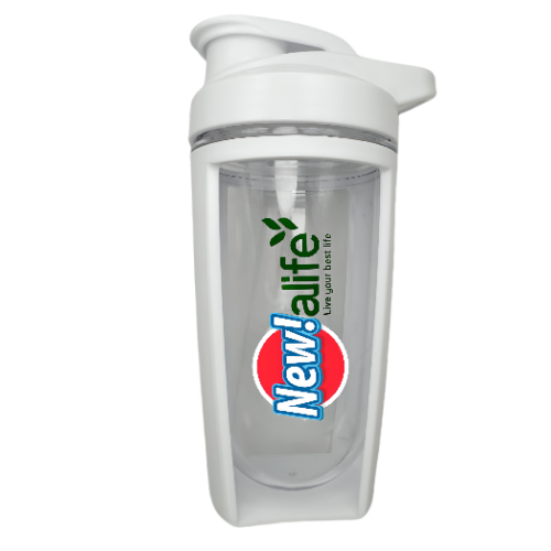 New life Portable Shaker Bottle White 500ml