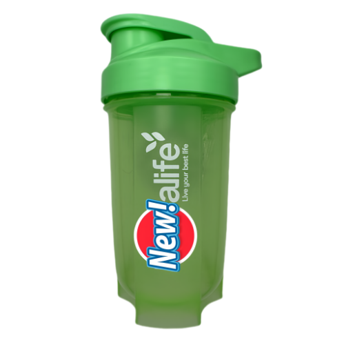 New life Portable Shaker Bottle Green 500ml