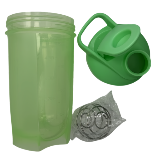 New life Portable Shaker Bottle Green 500ml