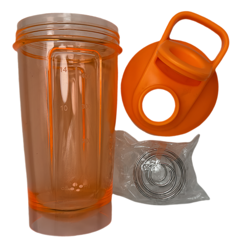 New life Portable Shaker Bottle Orange 400ml