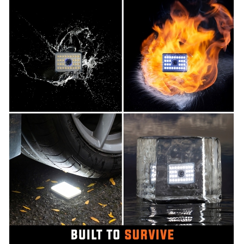 Glowstone Ultra-compact Powerful Flashlight. 900 lm, 75g, IP69K waterproof sealed rubber Hands-free EDC Floodlight - Atex Zone 0, Drop-proof 5m,