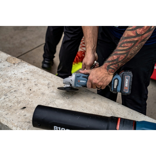 SENIX X2 20V Max* 4-1/2-Inch Cordless Angle Grinder, Brushess (PAX2115-M2-0)