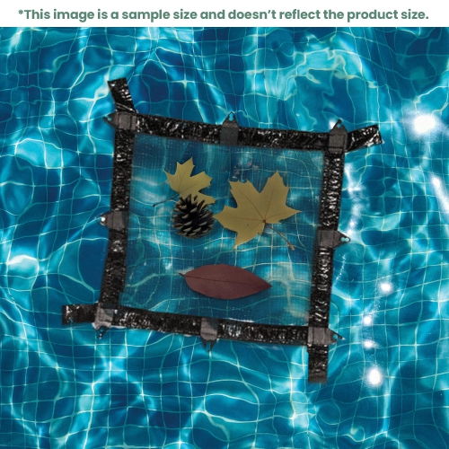 28' Jet Black Deluxe Closing Leaf Net Cover for In-Ground Swimming Pools