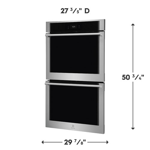 Electrolux 30" 5.3 Cu. Ft. Double Steam Electric Wall Oven - Stainless Steel