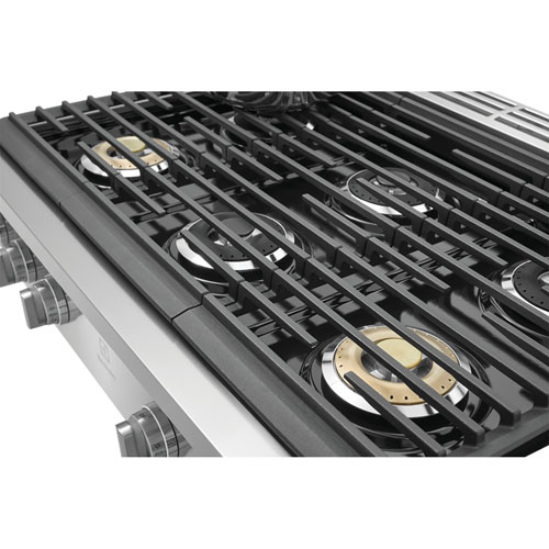 Surface de cuisson au gaz à 6 brûleurs de 36 po d'Electrolux - Acier inoxydable