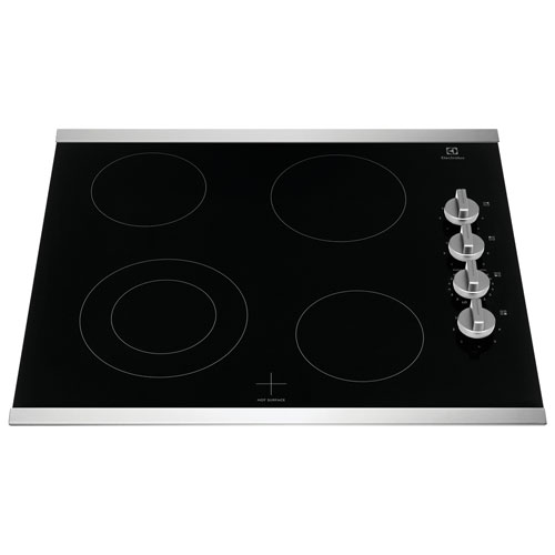 Surface de cuisson électrique de 24 po à 4 éléments d'Electrolux - Acier inoxydable