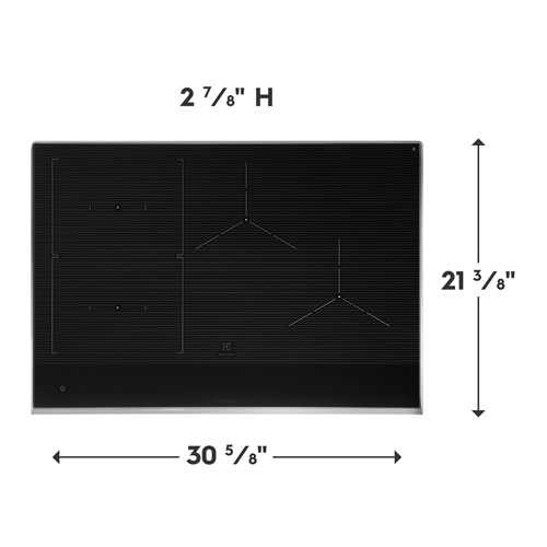 Surface de cuisson à induction 4 éléments 30 po d'Electrolux - Acier inoxydable