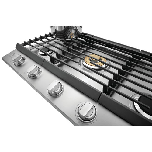 Surface de cuisson au gaz à 5 brûleurs de 36 po d'Electrolux - Acier inoxydable