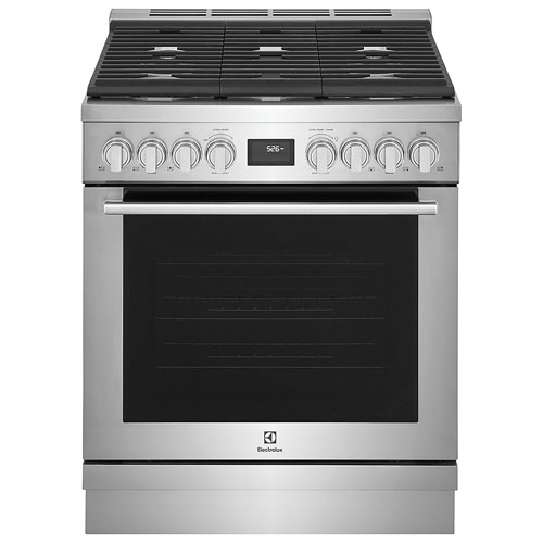 Electrolux 30" 4.5 Cu. Ft. True Convection 5-Burner Freestanding Gas Range - Stainless Steel