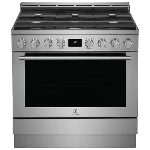 Electrolux 36" 4.4 Cu. Ft. True Convection 6-Burner Freestanding Gas Range - Stainless Steel