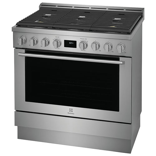 Electrolux 36" 4.4 Cu. Ft. True Convection 6-Burner Freestanding Gas Range - Stainless Steel