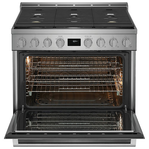 Electrolux 36" 4.4 Cu. Ft. True Convection 6-Burner Freestanding Gas Range - Stainless Steel