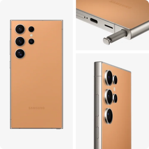 Refurbished - Samsung Galaxy S24 Ultra 256GB - Titanium Orange- Unlocked