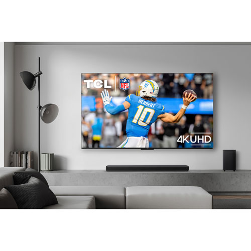 Barre de son 2.1 canaux Dolby Atmos de 220 W S55H de TCL avec haut-parleur d'extrêmes graves sans fil