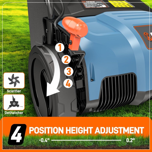 Déchaudière électrique SENIX, 12 A, 12 6&nbsp;po, avec sac de collecte – Entretien optimal de la pelouse, retrait des chaudrons, écologique