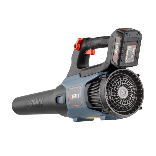 SENIX X2 20V Max* Handheld Cordless Leaf Blower, Up to 350 CFM and 80 MPH, Variable Speed, Cruise Control, Lightweight, Includes 4.0 Ah Battery and 2