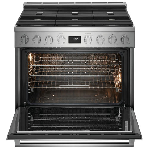 Electrolux 36" 4.4 Cu. Ft. Free-Standing True Convection Dual-Fuel Range - Stainless