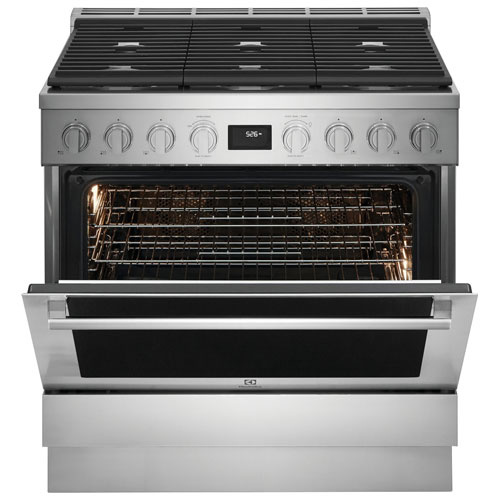 Electrolux 36" 4.4 Cu. Ft. Free-Standing True Convection Dual-Fuel Range - Stainless