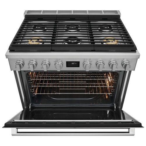 Electrolux 36" 4.4 Cu. Ft. Free-Standing True Convection Dual-Fuel Range - Stainless
