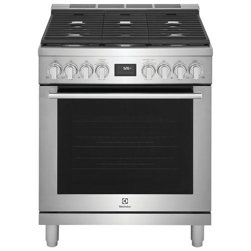 Cuisinière biénergie autonome à convection véritable 30 po 4,6 pi³ d'Electrolux - Acier inoxydable