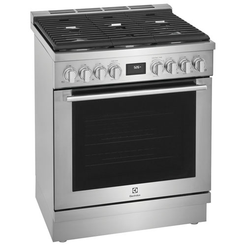 Cuisinière biénergie autonome à convection véritable 30 po 4,6 pi³ d'Electrolux - Acier inoxydable