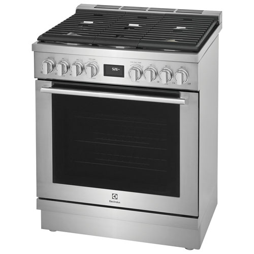 Cuisinière biénergie autonome à convection véritable 30 po 4,6 pi³ d'Electrolux - Acier inoxydable