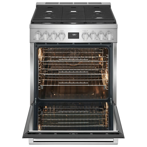 Cuisinière biénergie autonome à convection véritable 30 po 4,6 pi³ d'Electrolux - Acier inoxydable