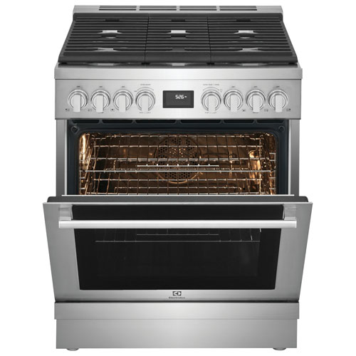 Cuisinière biénergie autonome à convection véritable 30 po 4,6 pi³ d'Electrolux - Acier inoxydable