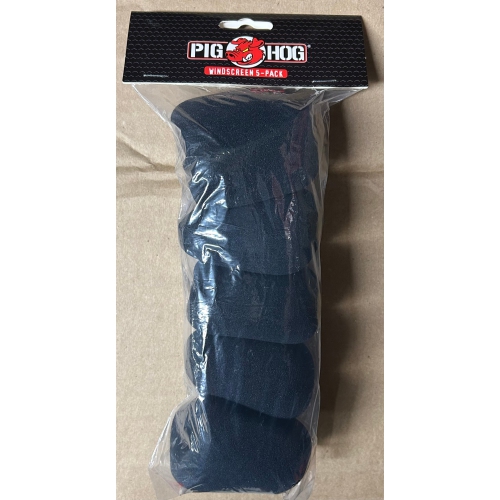 PIG HOG WINDSCREENS 5 PACK BLACK