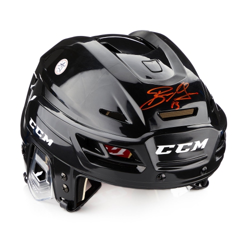 Casque de hockey CCM noir autographié par Ryan Getzlaf