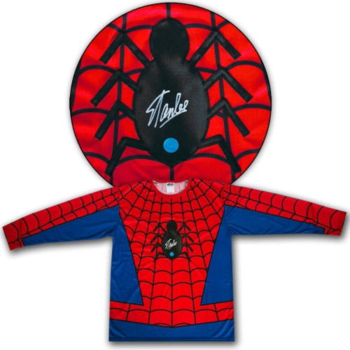 AJ SPORTS  Stan Lee Autographed Spider-Man Amazing Fantasy Comic Book Costume In Multicolor