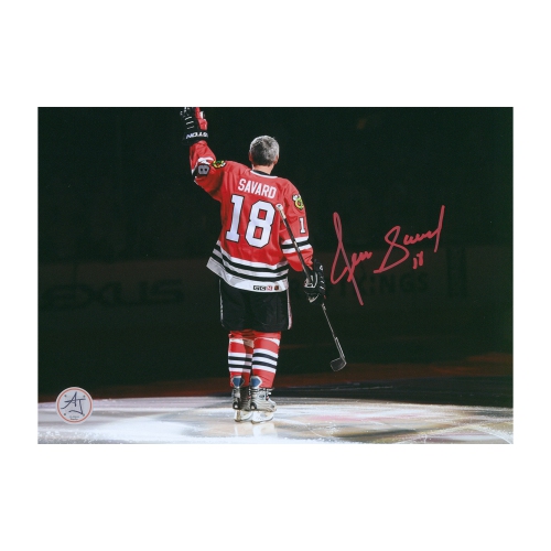 Image 1 de 1.. Photo 8 x 10 signée par Denis Savard de la légende de Chicago Hockey