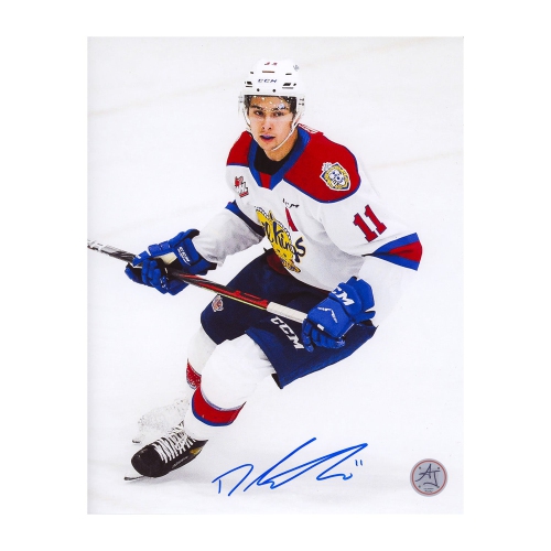 Image 1 of 1.. Dylan Guenther Autographed Edmonton CHL Junior Hockey 8x10 Photo