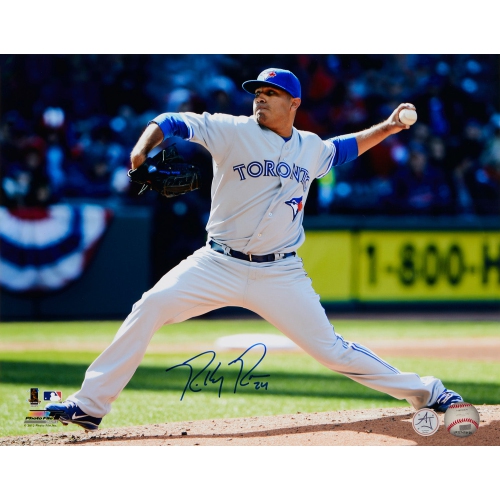 Ricky Romero Signed Toronto Blue Jays Baseball 11x14 Photo