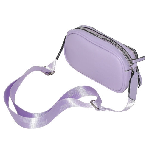 Sac à bandoulière pour femmes avec pochette avant à fermeture à glissière