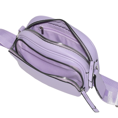 Sac à bandoulière pour femmes avec pochette avant à fermeture à glissière