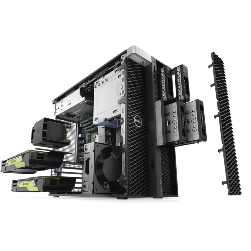 Dell Precision T5820 Workstation Desktop | Xeon W-2145 - 512GB SSD Hard Drive - 32GB RAM - Nvidia Quadro P4000 | 8 cores @ 4.5 GHz - 8GB GDDR5 Win 10 Home by DELL - Refurbished condition - Image 5