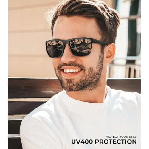 Polarized Sunglasses for Men | Lightweight UV Protection for Driving, Fishing, Golf