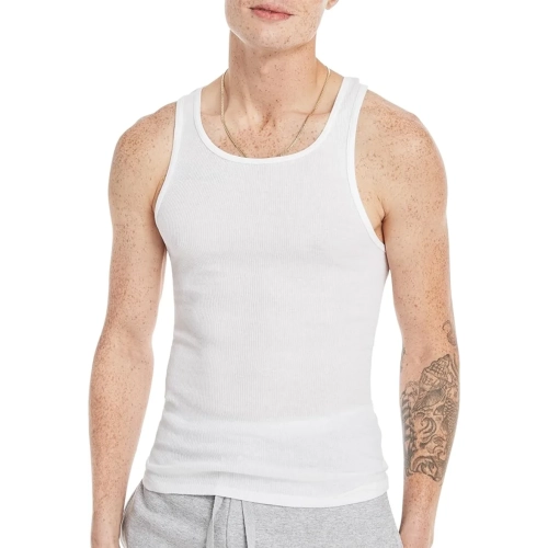 Hanes Men’s Ribbed Cotton Tank Undershirts | 6-Pack | Large size