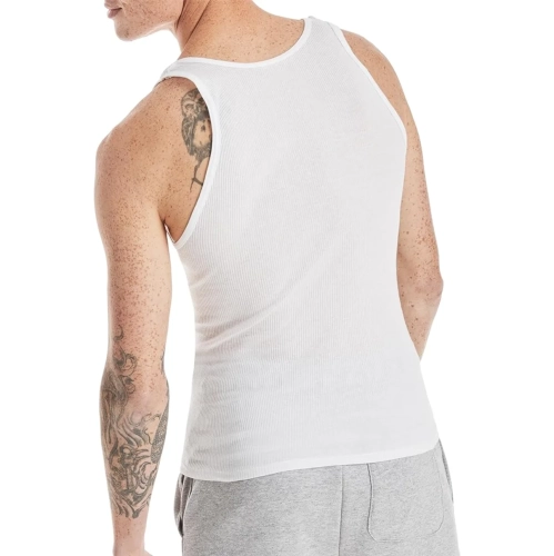 Hanes Men’s Ribbed Cotton Tank Undershirts | 6-Pack | Large size