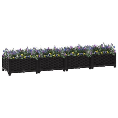 vidaXL Raised Bed 63"x15.7"x9.1" Polypropylene