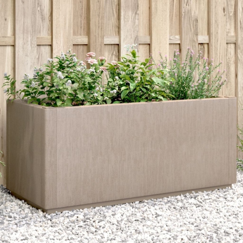 VIDAXL  Garden Planter Light Brown 80X36X35 Cm Pp