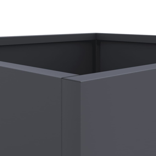 vidaXL Planters 2 pcs Anthracite 49x47x46 cm Steel