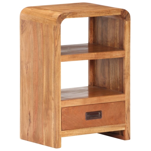 vidaXL Bedside Table 40x30x60 cm Solid Acacia Wood Honey Finish