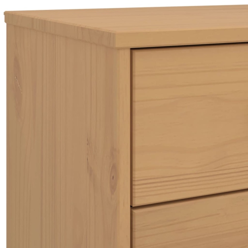 vidaXL Drawer Cabinet OLDEN Brown Solid Wood Pine