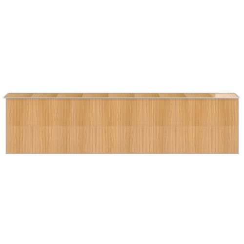vidaXL Garden Shed Light Brown 192x772x223 cm Galvanised Steel