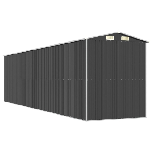 vidaXL Garden Shed Anthracite 192x772x223 cm Galvanised Steel