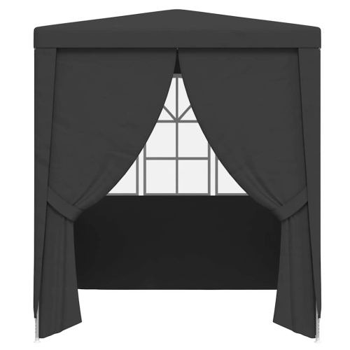 vidaXL Professional Party Tent with Side Walls 2x2 m Anthracite 90 g/m?